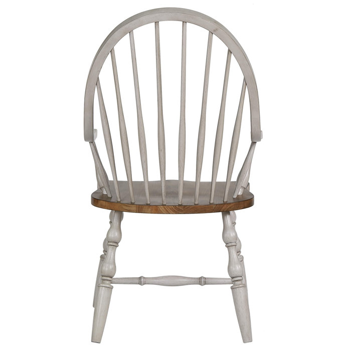 One Allium Way Solid Wood Windsor Back Arm Chair Wayfair